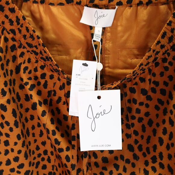 Joie Pants Womens Small Animal Print Pull On Lounge Wear Mob Wife Pockets New - Picture 11 of 14